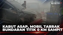 Thick Haze from Forest Fires Causes Accident in Sampit, Minibus Crashes into 0 KM Roundabout