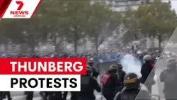 Greta Thunberg joins French education protests | 7NEWS