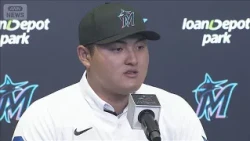 Rintaro Sasaki, Drafted 8th Round by Marlins, Holds Introductory Press Conference in the US, Expr...