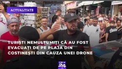 Turiști nemulțumiți că au fost evacuați de pe plaja din Costinești din cauza unei drone