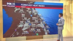 Orlando AM Weather Forecast: Extreme heat risk for Central Florida, rain chances rising
