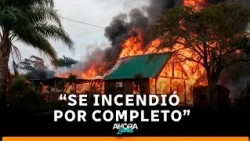 🔥🏚️ DEVASTATING FIRE IN COLÓN: Blaze completely destroys cabin complex on Route 135 🚨