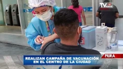 REALIZAN CAMPAÑA DE VACUNACIÓN EN EL CENTRO DE LA CIUDAD