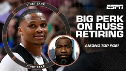 Kendrick Perkins has Russell Westbrook as a TOP-5 POINT GUARD in NBA history 👏 | First Take