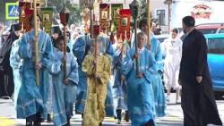 Dormition of the Most Holy Theotokos. Religious procession on one of the most revered and luminou...