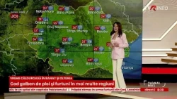 Cod galben de furtuni până la ora 23. Ploi torențiale, vijelii și grindină în mai multe regiuni