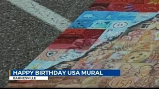 Barnesville celebrates USA's 250th birthday with a new mural