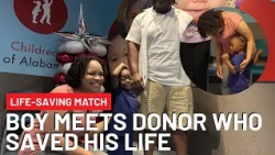 Boy meets bone marrow donor who saved life