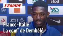 His relationship with Mbappé, the match against Italy...: Ousmane Dembélé's press conference