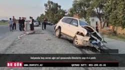 Salyanda baş verən ağır yol qəzasında ölənlərin sayı 4 ə çatıb