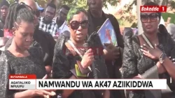Agataliikonfuufu Nnamwandu w’eyali omuyimbi AK47 aziikiddwa Minisita Nameere alabudde abaagala okubb