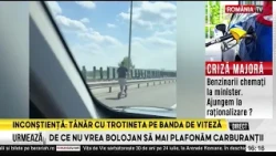 Young man filmed "speeding" on an electric scooter in the third lane of the A3 motorway