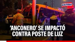 🔴🔵 'Anconero' bus crashes into a utility pole in Los Olivos