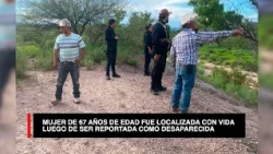Localizan sana y salva a mujer de 67 años reportada como desaparecida