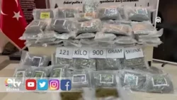121 KILOGRAMS AND 900 GRAMS OF SKUNK SEIZED AT HAMZABEYLI