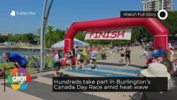 Hundreds take part in Burlington’s Canada Day Race amid heat wave