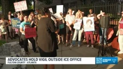Dozens hold vigil in Downtown Atlanta in honor of people killed by ICE officers