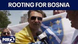 Bosnian fans wait at Levi's Stadium ahead of World Cup with USA | KTVU