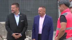 Kontrolný deň rekonštrukcie námestia Samuelom Migaľom