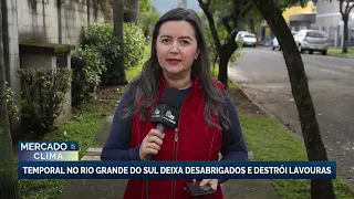 Fortes chuvas no Rio Grande do Sul causam estragos no campo e deixam 21 cidades afetadas