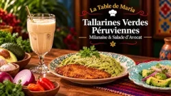 La Table de Maria: Tallarines Verdes Péruviennes | Milanaise & Salade d’Avocat