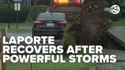 LaPorte continues to clean up after powerful storm leaves behind damage
