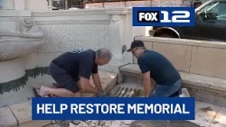 Portland firefighters seek community donations to finish restoring memorial to fallen crewmembers