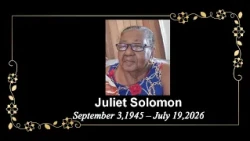 Death Announcement - Juliet Solomon