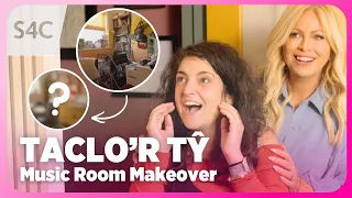 Sarra Elgan yn TRAWSNEWID gofod creadigol | Home transformation | Taclo'r Tŷ | S4C