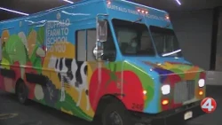 BPS Summer Meals Food Truck distributing free lunch