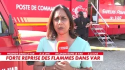 Régine Delfour provides an update on the major flare-up in the Var, live on CNEWS