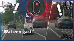 Taxi rijdt drie keer door rood | Verkeerspolitie