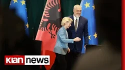 Rama dhe Ursula von der Leyen në konferencë: Shqipëria po përparon me shpejtësi drejt BE-së