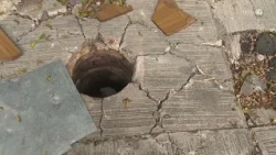 SIAPA construction work leaves floor collapsed and health risk in Colonia Americana