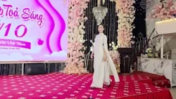 Á Hậu biểu diễn Cat Walk