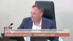 Council Study Session - 9/10/2026