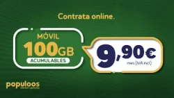 Móvil 100GB acumulables por 9,90€/mes - Contrata online