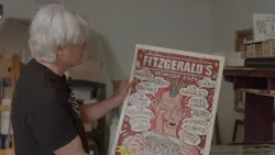 From album covers to murals, Pat Moriarity’s art never stops playing