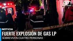 Fuerte explosión por gas en la Ciudad de los Deportes deja cuatro heridos