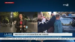 Protesta e studentëve në Tiranë shoqërohet me përshkallëzim tensionesh e dëmtime materiale