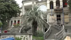 Restoration work continues on the Sukhumi Music School building