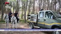INCENDI, CARABINIERI DI TRAPANI METTONO IN CAMPO PURE DELLE PATTUGLIE A CAVALLO