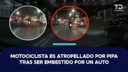 This is how a driver struck a motorcyclist in Indios Verdes after invading the Metrobús lane
