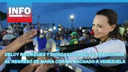 Delcy Rodríguez and Diosdado Cabello react to María Corina Machado's return to Venezuela