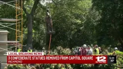 Three Confederate monuments removed from Capitol Square