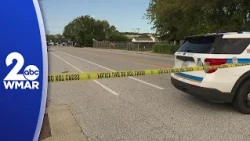 SCENE VIDEO: Multiple kids hurt in crash near Dundalk High School