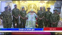 Commodore Eze Onu Leads Air Officers To Felicitate Esama Of Benin At 92