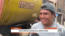 Trujillo: Driver puts out fire in his water tanker