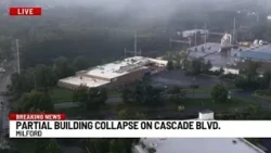 Building partially collapses on Cascade Boulevard in Milford