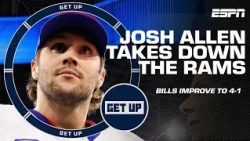 Josh Allen 'DESTROYED' the game with his legs! 🦵 How the Bills beat the Rams in OT on MNF | Get Up